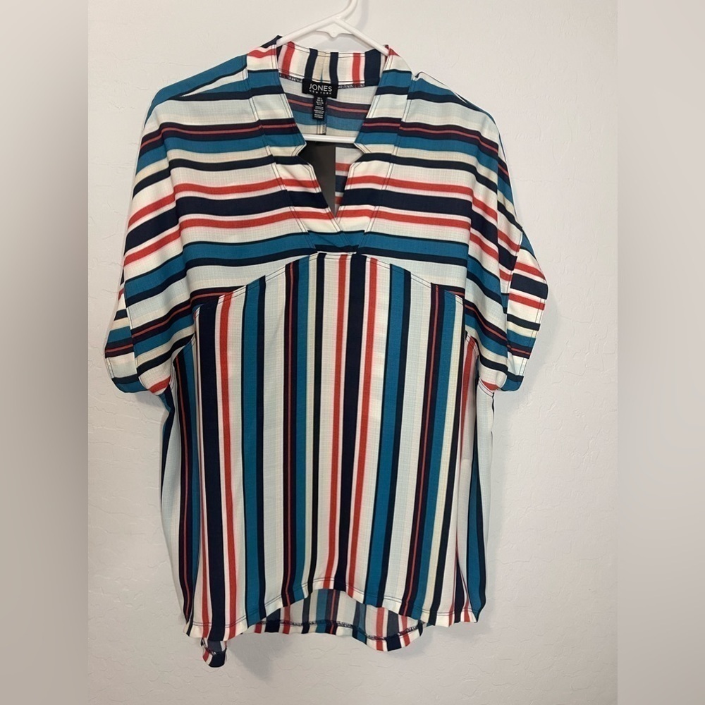 Stripped Blouse by Jones New York NWT